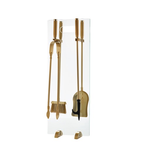 Σετ εργαλείων τζακιού κρεμανταλάς πυρίμαχο 1210/T04 όρο ματ/όρο