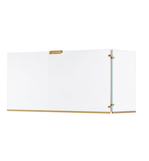 Κάλυψη τζακιού κρύσταλλο γωνιακή όρο ματ no563 (50-80+30)