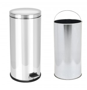 κάδος απορριμάτων 40lt inox