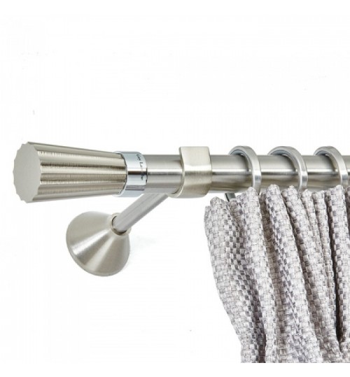 Κουρτινόξυλο guy laroche elegance Φ25 νίκελ ματ