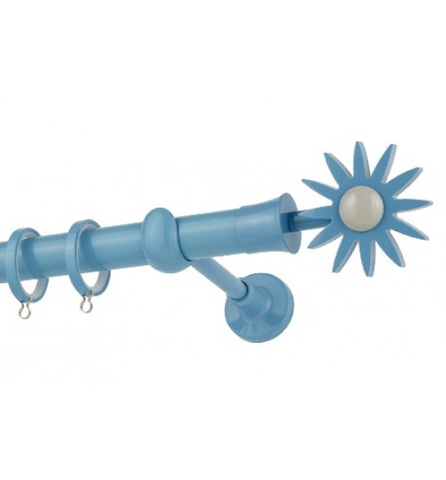 Κουρτινόξυλο παιδικό Φ25 CP4054 γαλάζιο γκρι