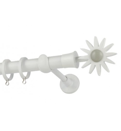 Κουρτινόξυλο παιδικό Φ25 CP4054 λευκό γκρι