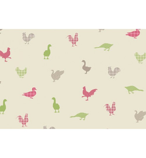 Ρόλερ seasons fabric σειρά (κωδ. feathered-friends apple)