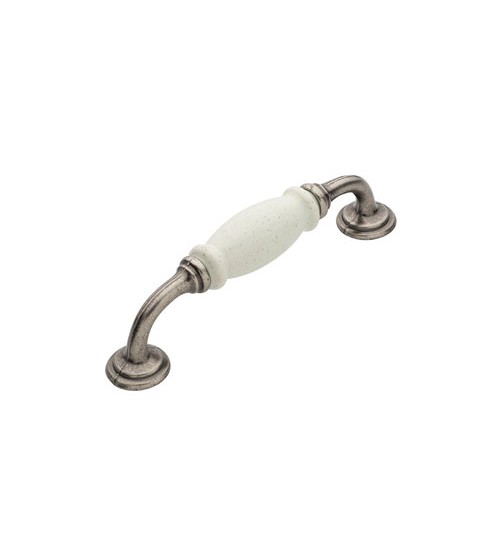 Λαβίτσα επίπλων πορσελάνη 522 αντικε νίκελ-πέτρα ματ