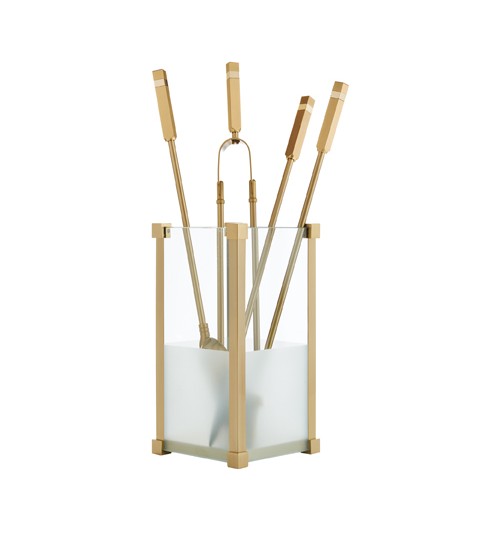 Σετ εργαλείων τζακιού κουβαδάκι πυρίμαχο 1225/k20 όρο ματ/όρο