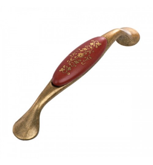 Λαβίτσα επίπλων πορσελάνη 527 αντικε-κόκκινο