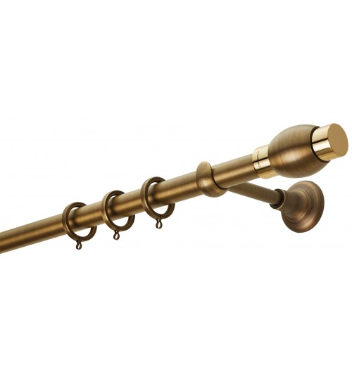 Κουρτινόξυλο μπρονζε 4120 (φ25)