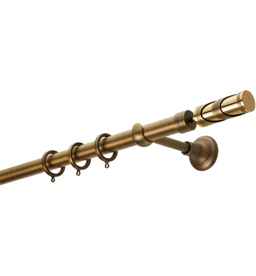 Κουρτινόξυλο μπρονζε 4122 (φ25)