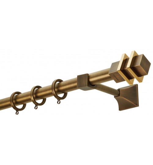 Κουρτινόξυλο μπρονζε 4124 (φ25)