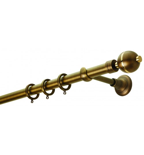 Κουρτινόξυλο μπρονζε 4125 (φ25)