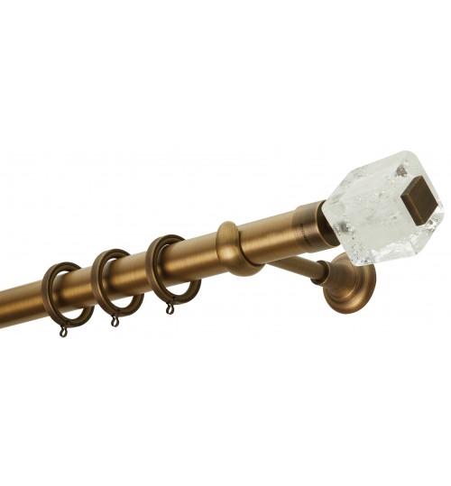 Κουρτινόξυλο μπρονζε crystal 4059 (φ35)