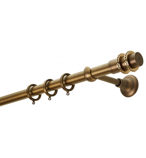 Κουρτινόξυλο μπρονζε swarovski crystal 4117 (φ25)