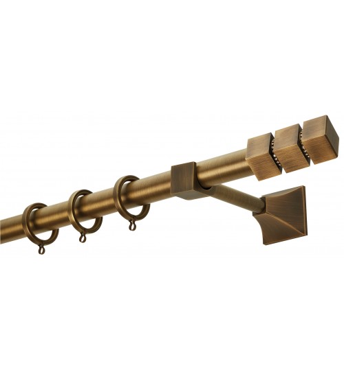 Κουρτινόξυλο μπρονζε swarovski crystal 4131 (φ25)