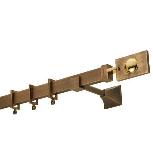 Κουρτινόξυλο μπρονζε πλακέ 4511