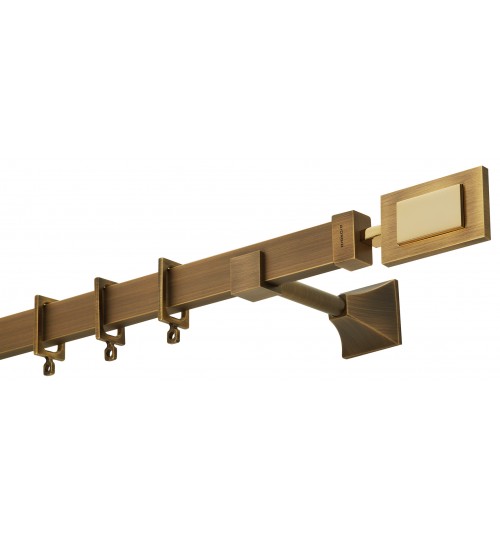 Κουρτινόξυλο μπρονζε πλακέ 4517