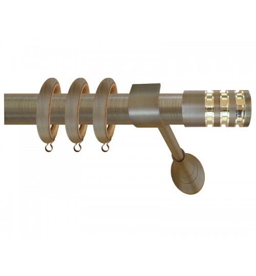 Κουρτινόξυλο μπρονζε οικονομικό 60 (φ35)