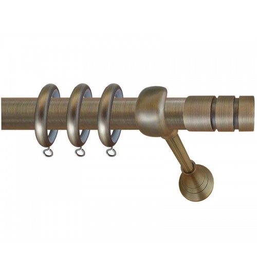 Κουρτινόξυλο μπρονζε οικονομικό 61 (φ25)