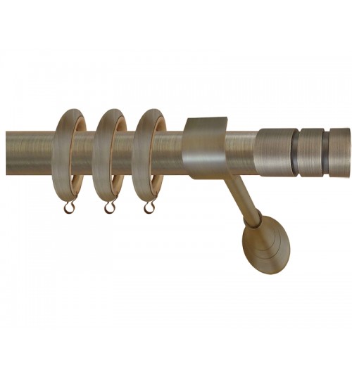 Κουρτινόξυλο μπρονζε οικονομικό 61 (φ35)