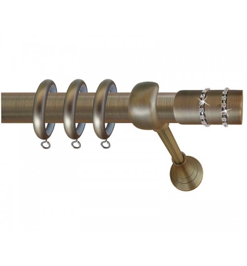 Κουρτινόξυλο μπρονζε οικονομικό 61s (φ25)