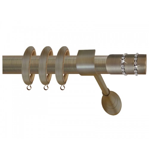 Κουρτινόξυλο μπρονζε οικονομικό 61s (φ35)