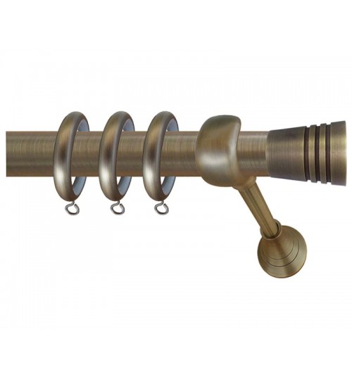 Κουρτινόξυλο μπρονζε οικονομικό 62 (φ25)