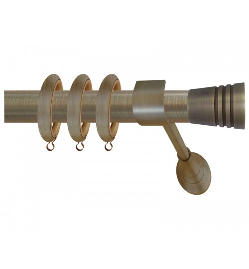 Κουρτινόξυλο μπρονζε οικονομικό 62 (φ35)