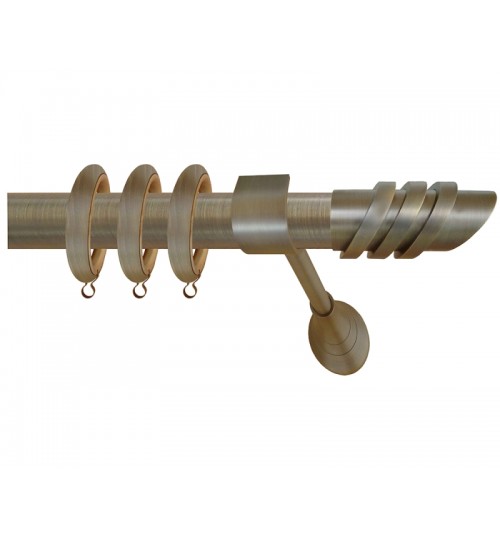 Κουρτινόξυλο μπρονζε οικονομικό 63 (φ35)