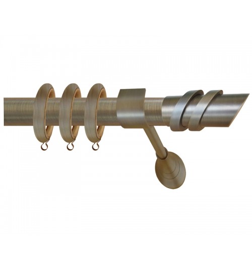 Κουρτινόξυλο μπρονζε οικονομικό 64 (φ35)