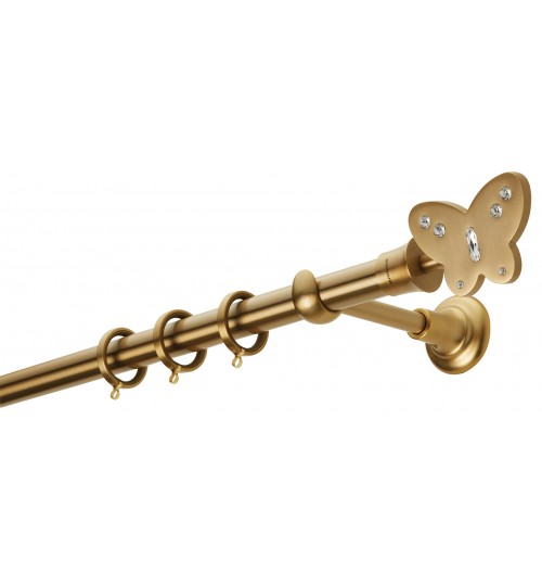 Κουρτινόξυλο παιδικό Φ25 όρο ματ swarovski crystal 917