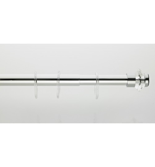 Κουρτινόξυλο  μπάνιου 1101 crystal (75-125cm)