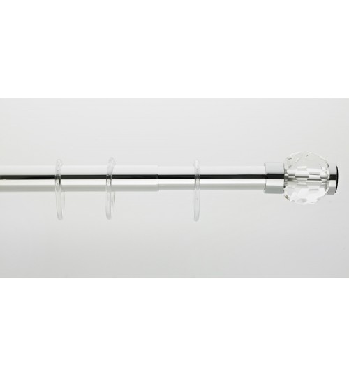 Κουρτινόξυλο  μπάνιου 1150 crystal (120-220cm)