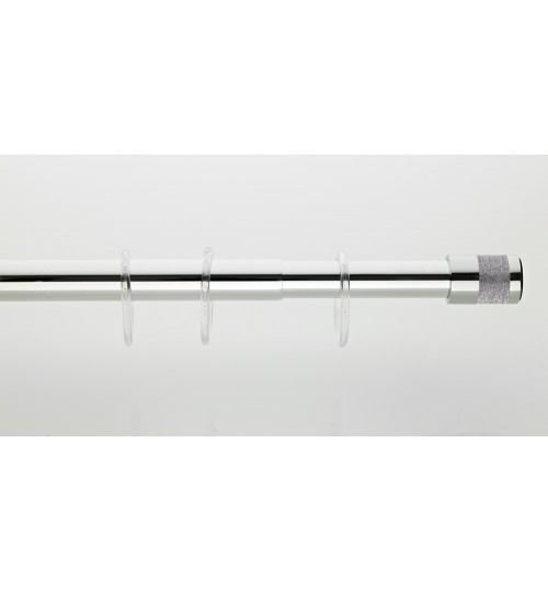 Κουρτινόξυλο  μπάνιου 1252 glass (120-220cm)